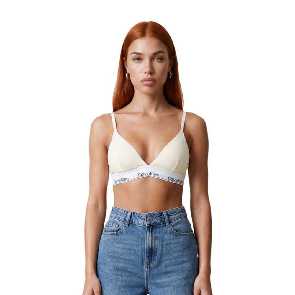 Calvin Klein Underwear Beige Cotton Women's Bra